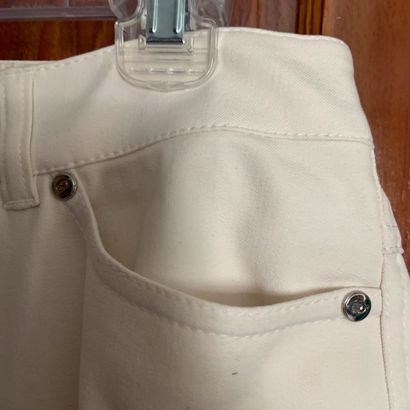 Escada Ladies dress pants in cream cotton blend - Picture 3 of 8